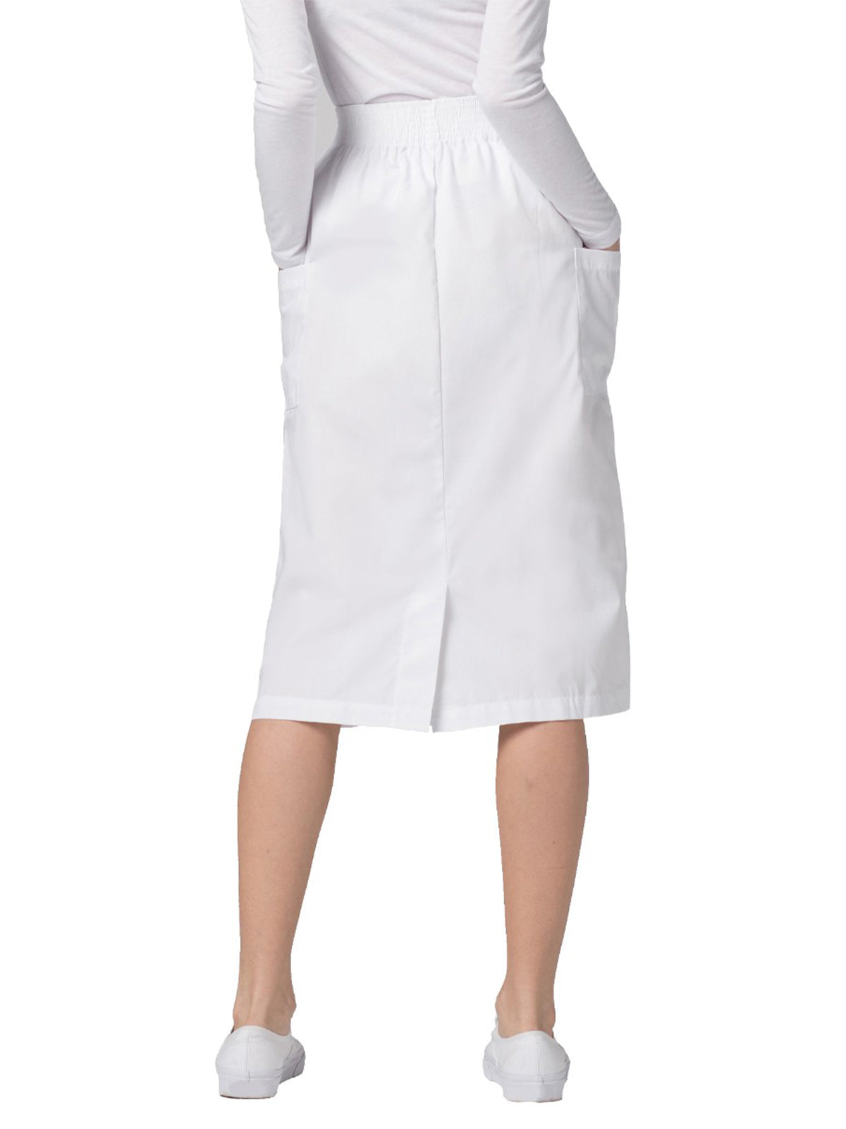 Women's A-Line Patch Cargo Pocket Skirt - 703 - White