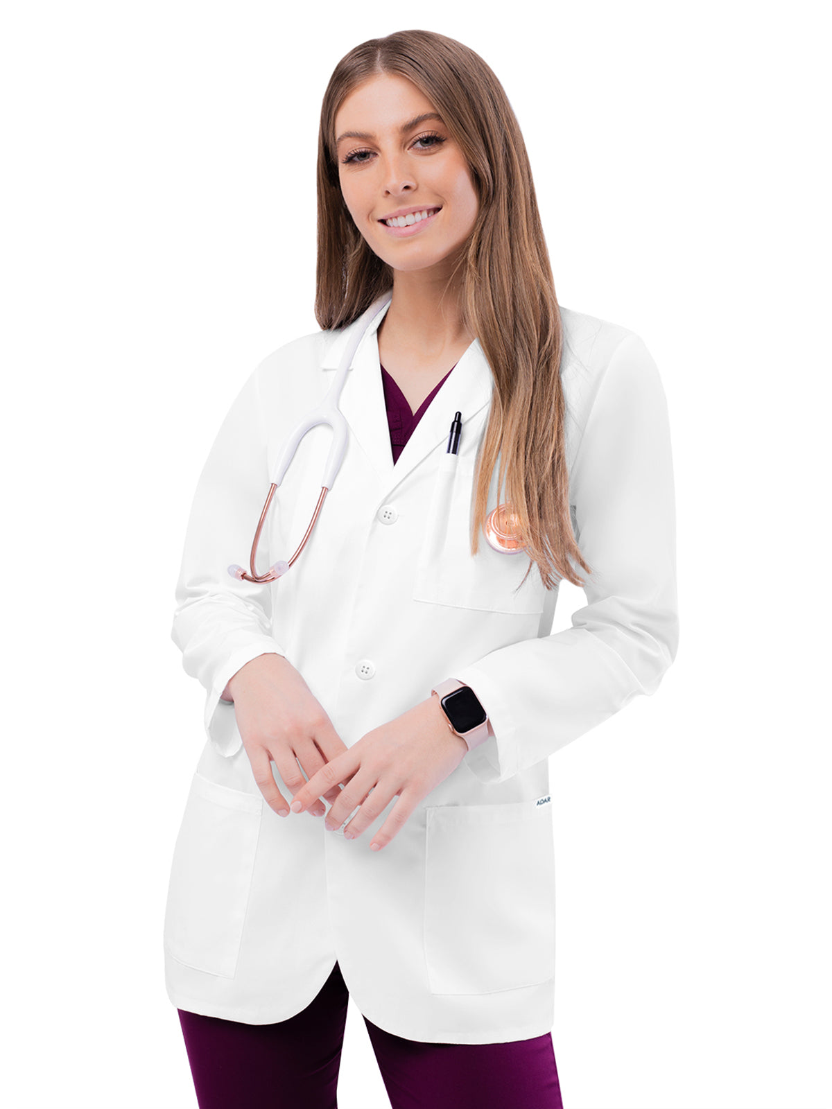 Unisex Three-Pocket 31" Consultation Lab Coat - 805 - White