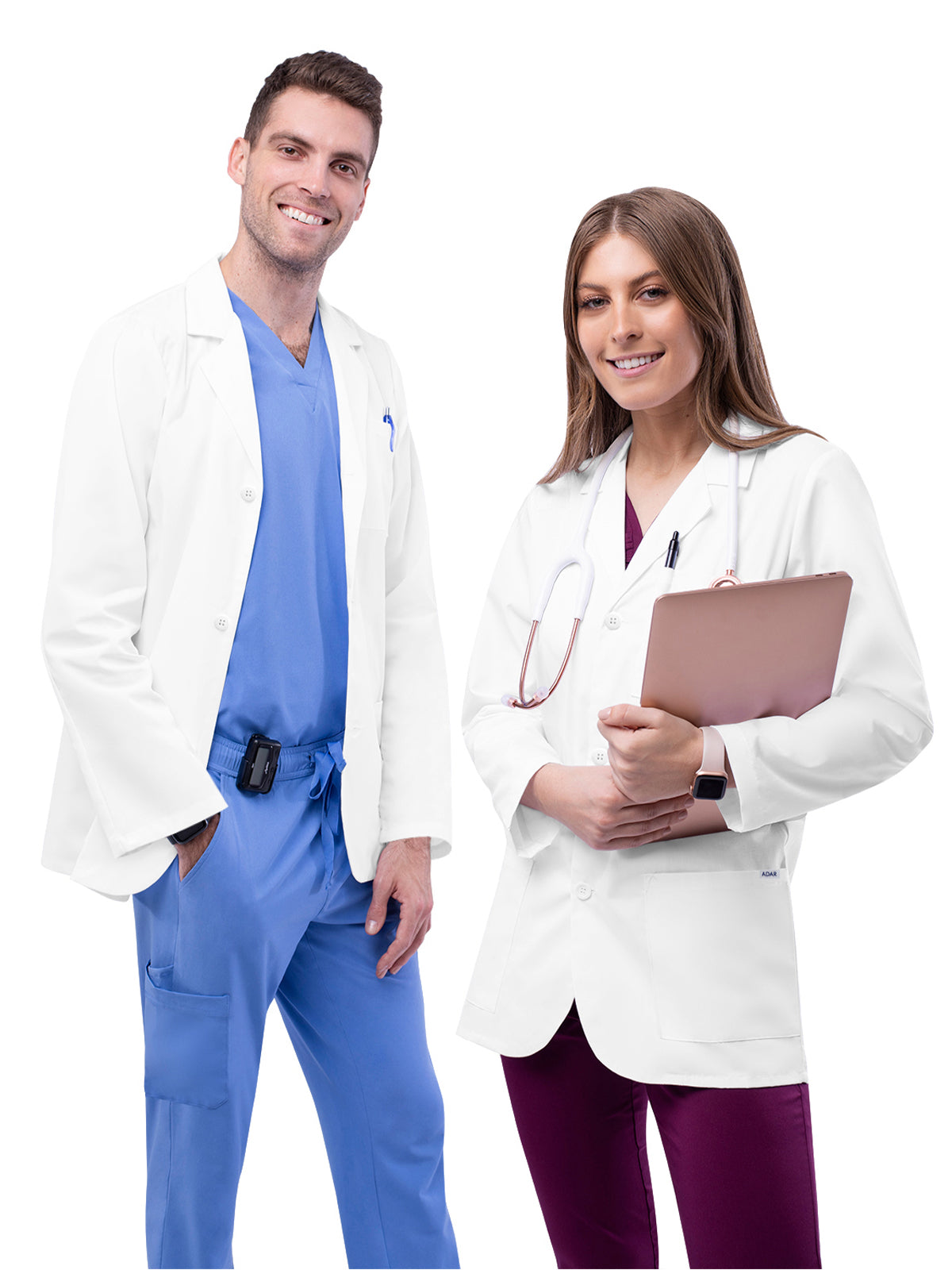 Unisex Three-Pocket 31" Consultation Lab Coat - 805 - White