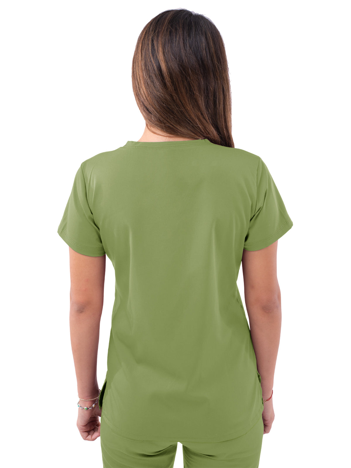 Women's V-Neck Sweetheart Top - P4210 - Spring Leaf