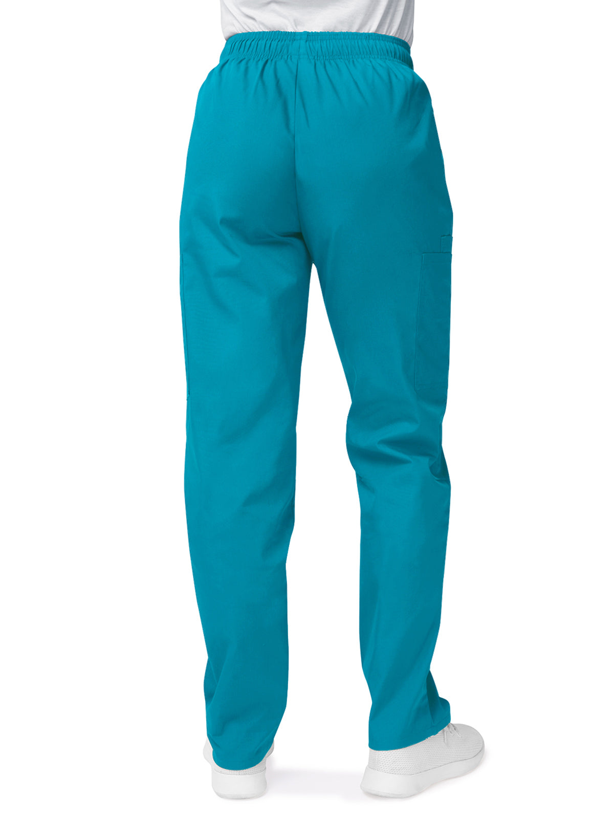 Women's Elastic Drawstring Cargo Pant - S8200 - Teal Blue