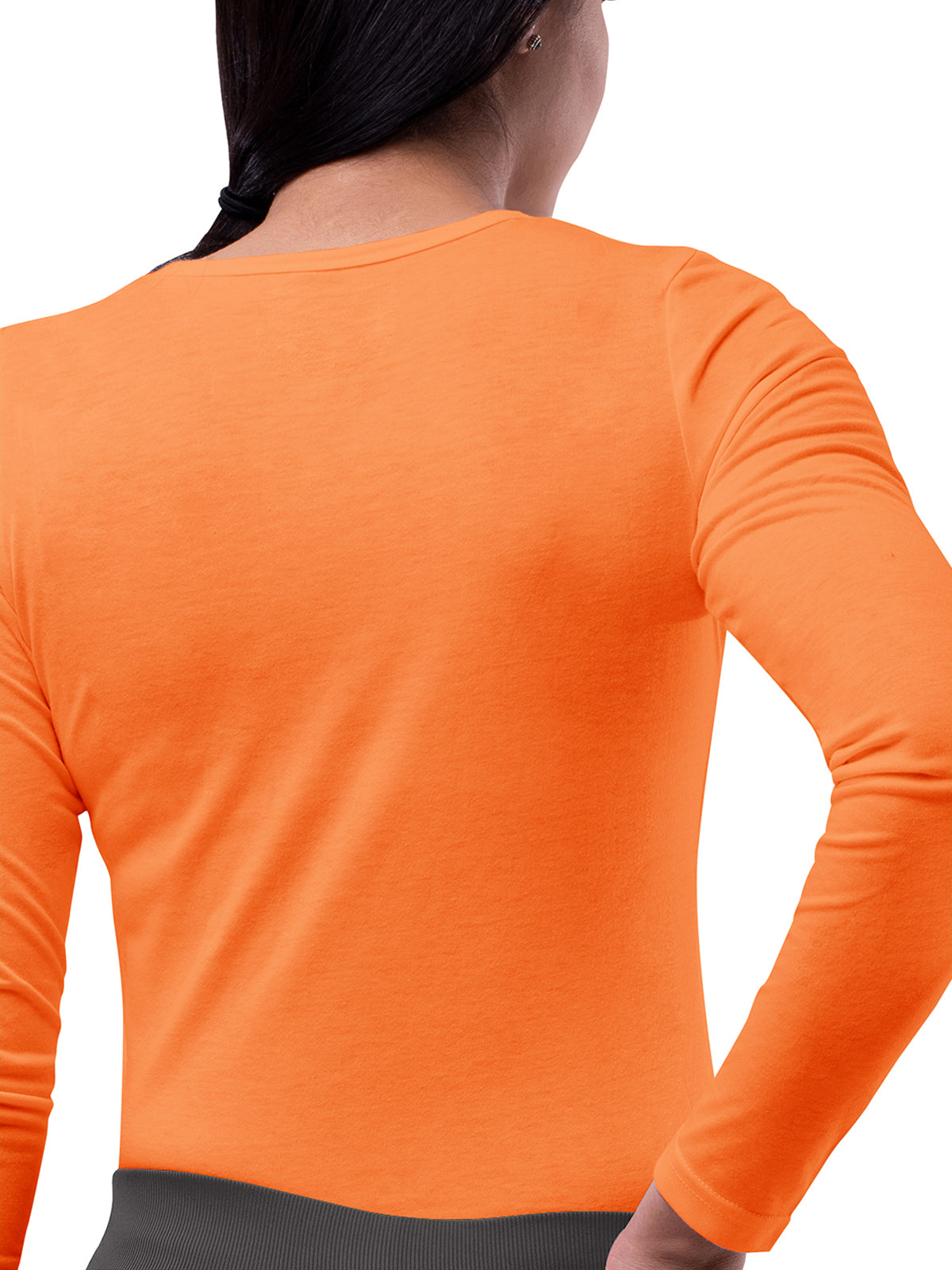 Women's Long Sleeve Underscrub Tee - S8500 - Neon Orange