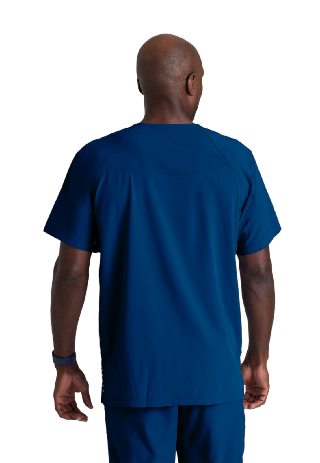Men's V-Neck Zip Pockets Amplify Top - 0115 - Indigo (Navy)
