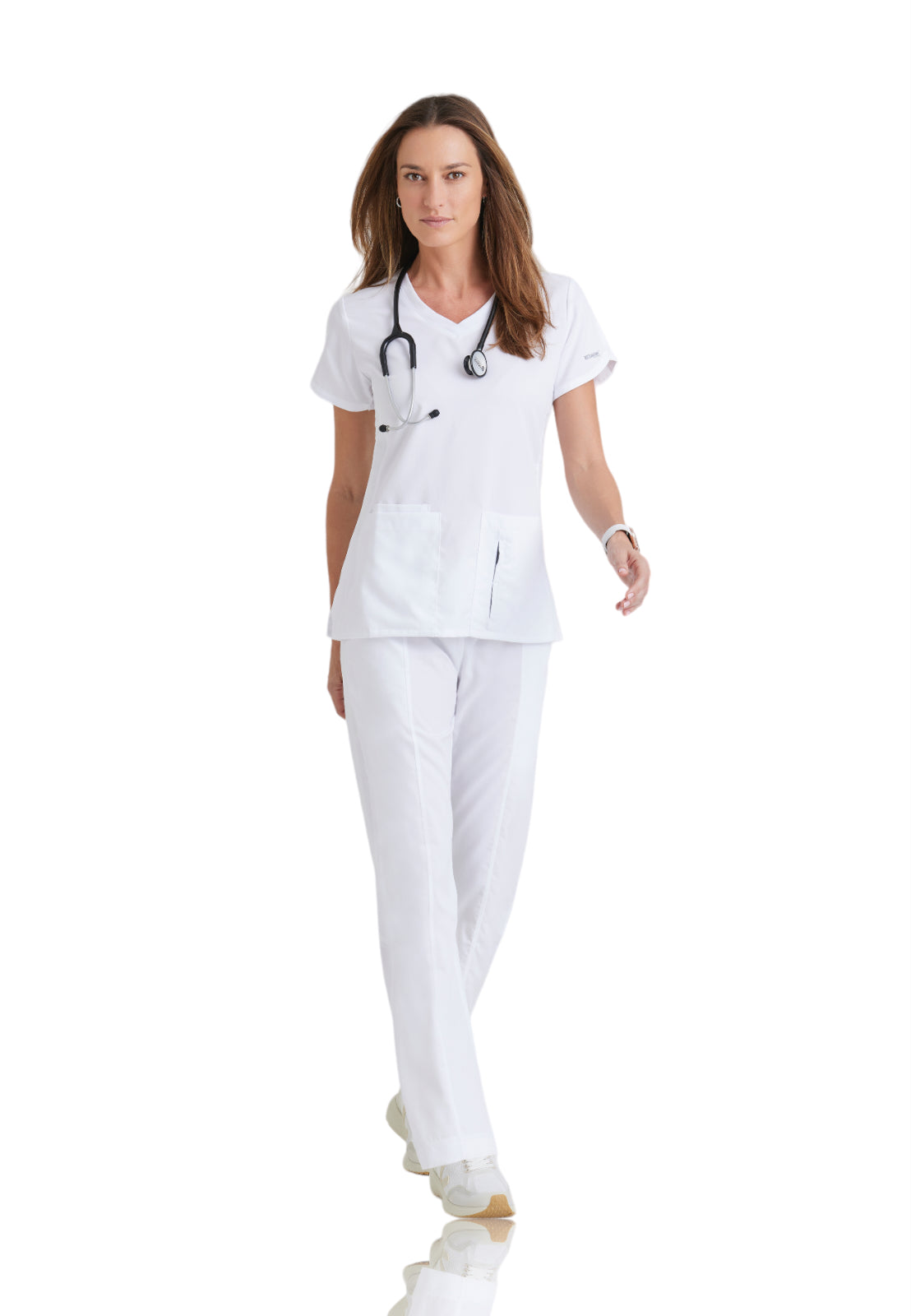 Women's V-Neck Cora Top - 41423 - White