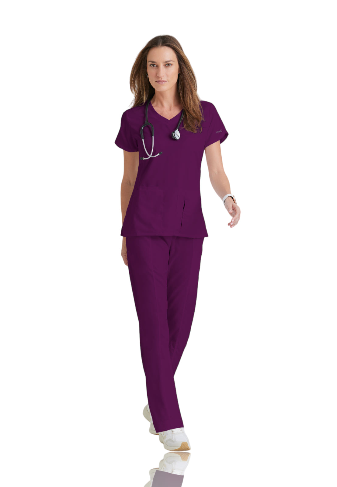 Women's V-Neck Cora Top - 41423 - Wine