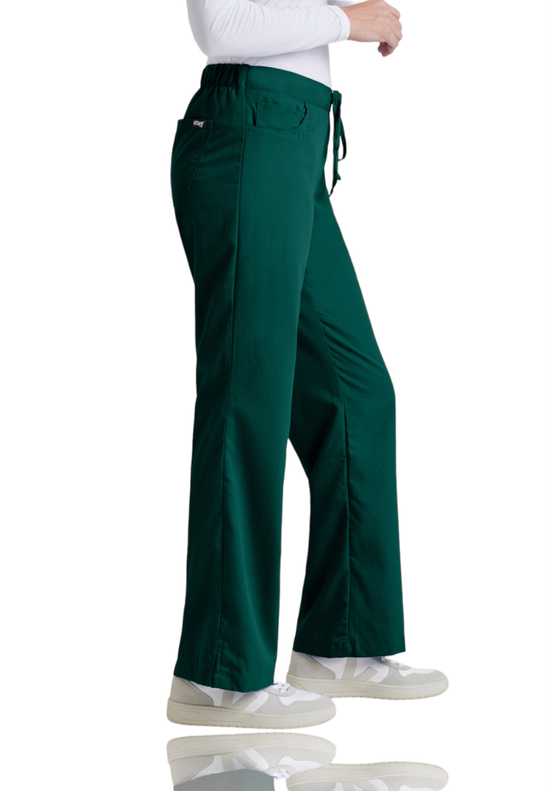 Women's Tie Front Riley Pant - 4232 - Hunter Green
