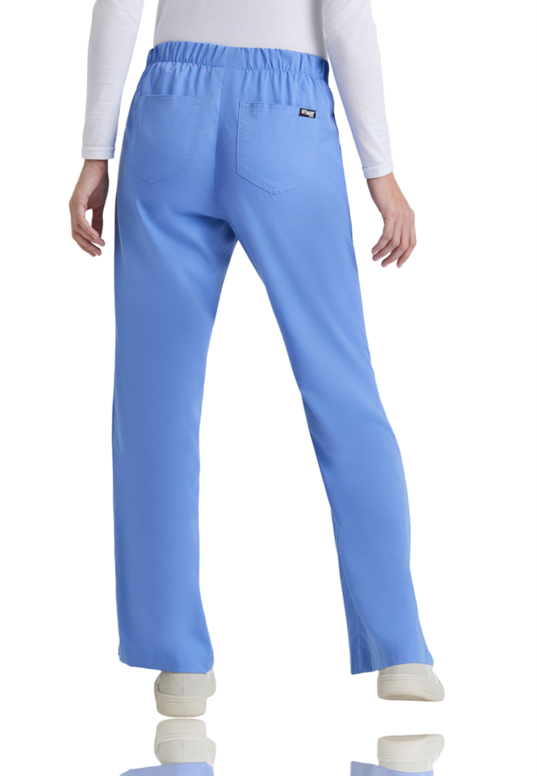 Women's Tie Front Riley Pant - 4232 - Ciel Blue