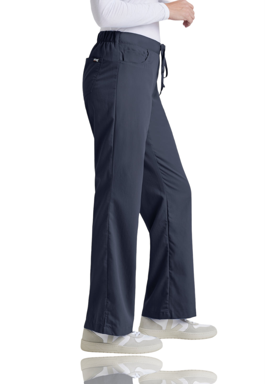 Women's Tie Front Riley Pant - 4232 - Steel