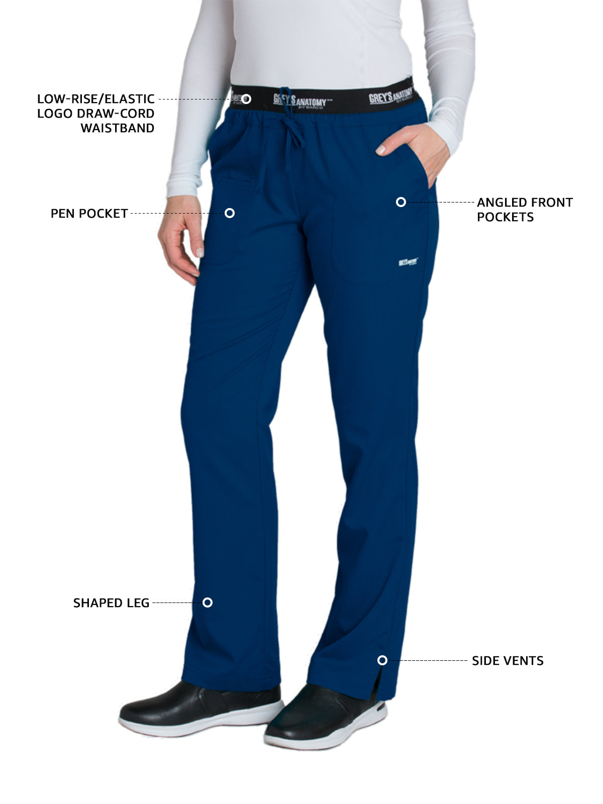 Women's Drawcord Aubrey Pant - 4275 - Indigo (Navy)