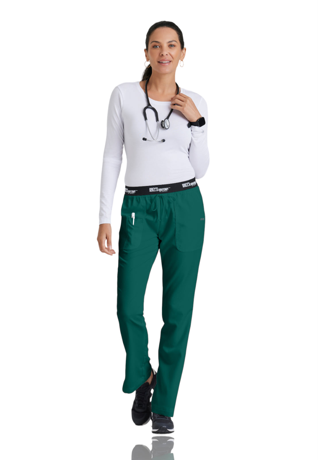 Women's Drawcord Aubrey Pant - 4275 - Hunter Green