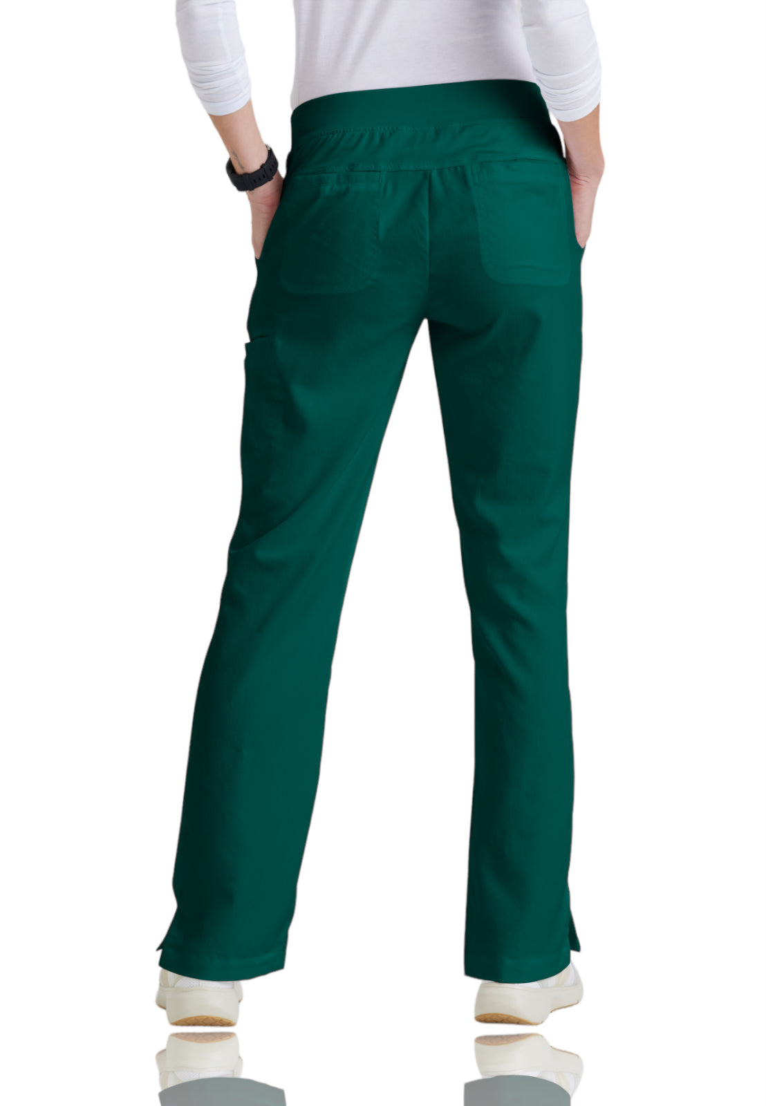 Women's Double Cargo Back Pockets Mia Pant - 4277 - Hunter Green