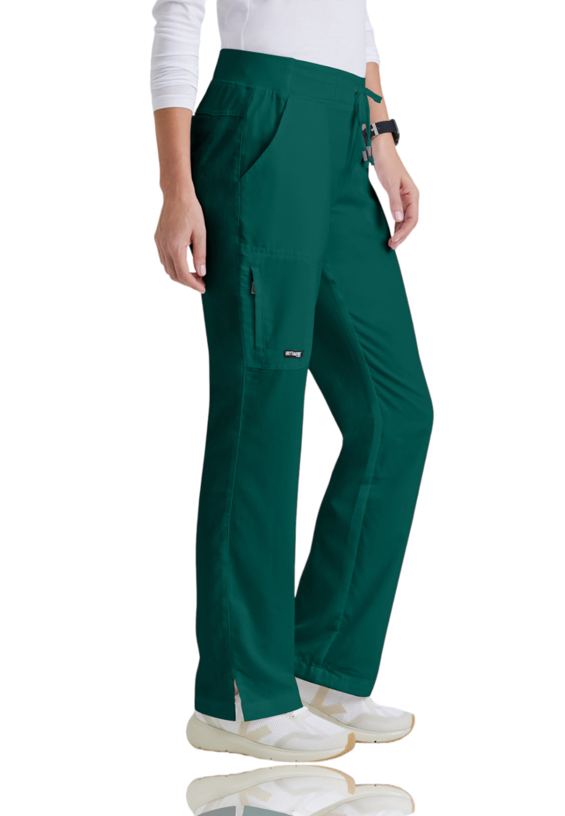 Women's Double Cargo Back Pockets Mia Pant - 4277 - Hunter Green