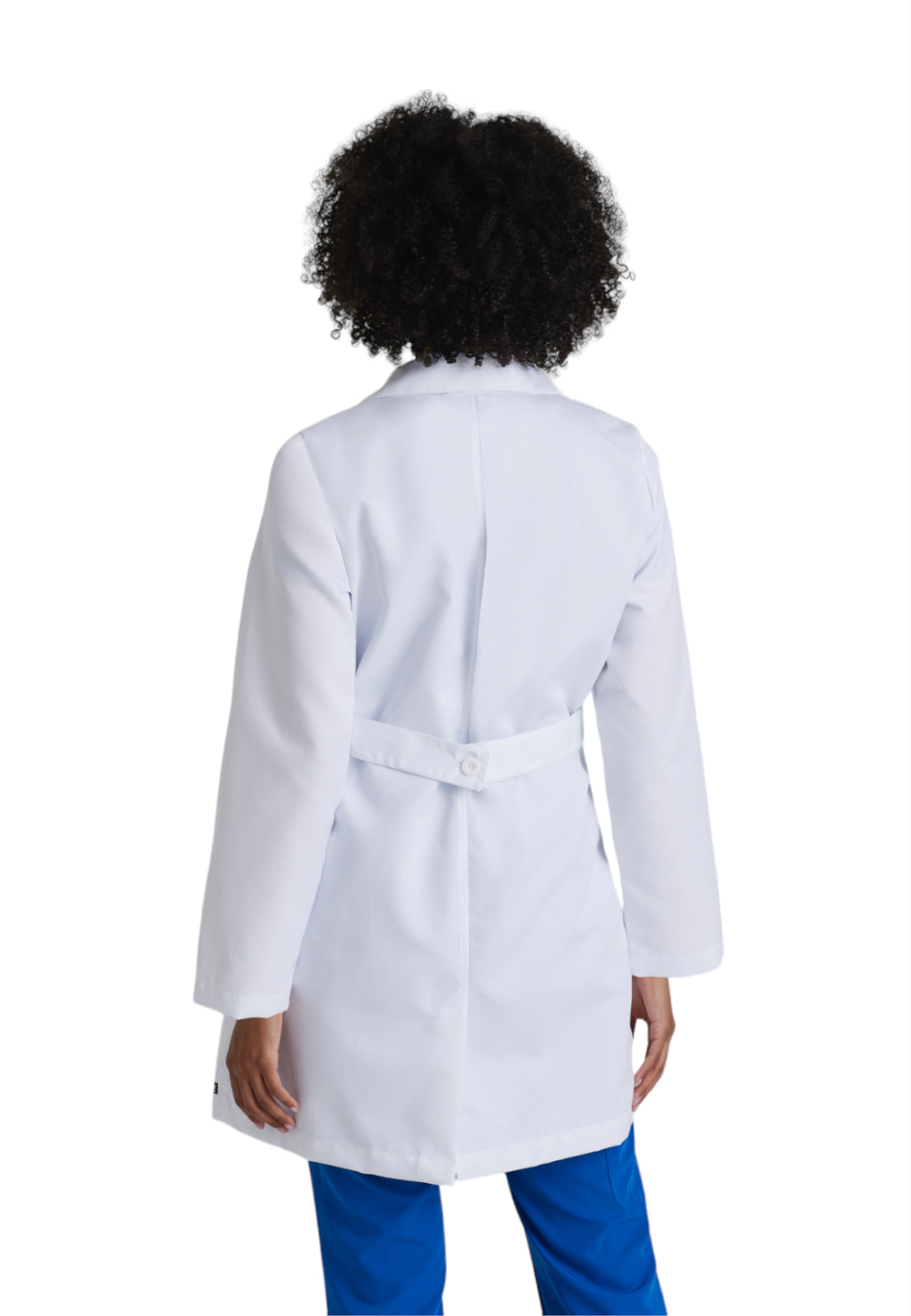 Women's Three-Pocket Princess Seam 34" Lily Lab Coat - 4481 - White