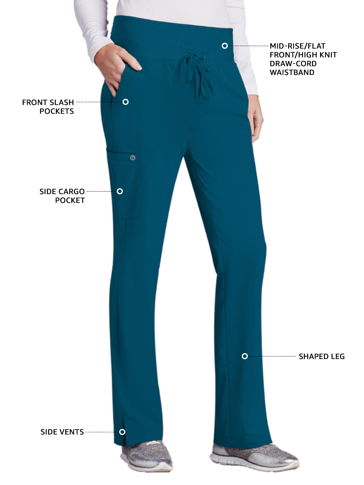Women's Cargo Pocket Stride Pant - 5206 - Bahama