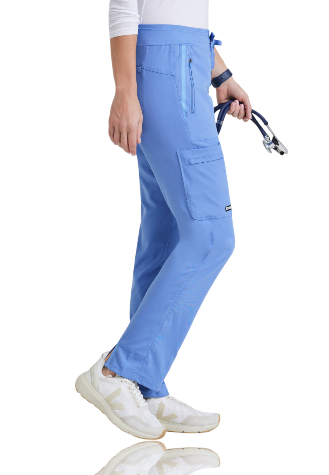 Women's Hidden Welt Pocket Elevate Pant - 7228 - Ciel Blue