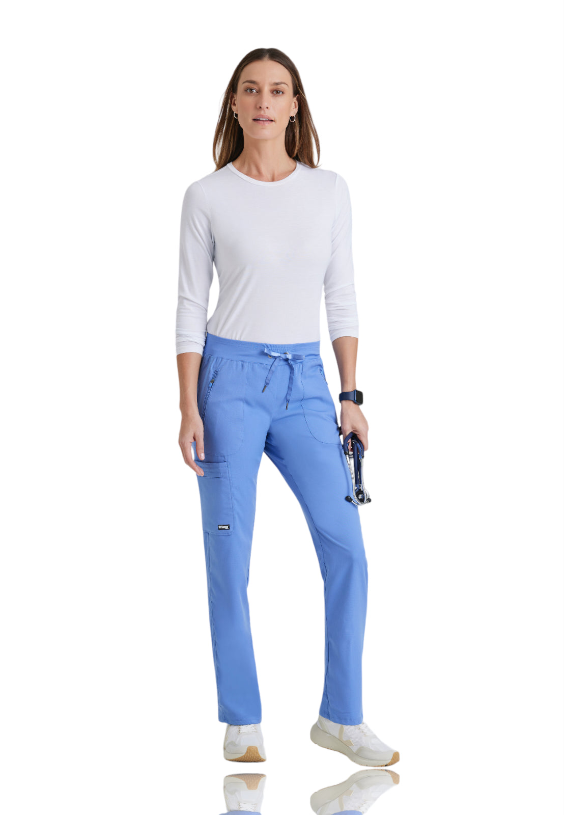 Women's Hidden Welt Pocket Elevate Pant - 7228 - Ciel Blue
