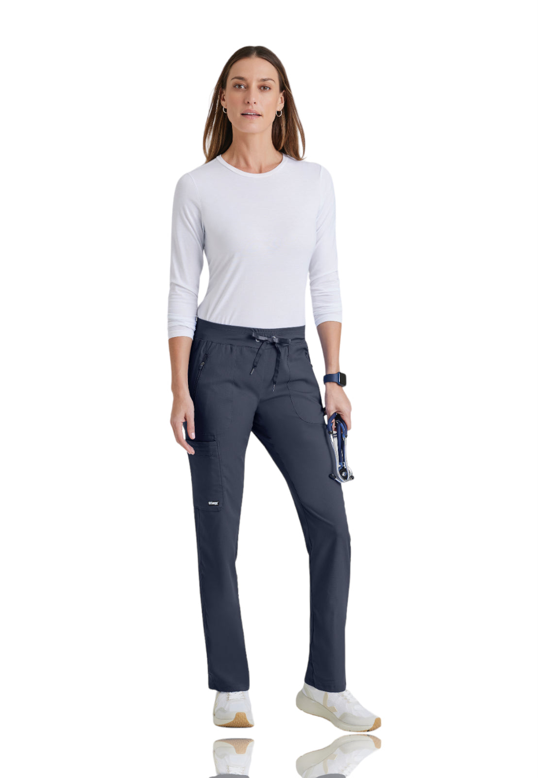 Women's Hidden Welt Pocket Elevate Pant - 7228 - Steel