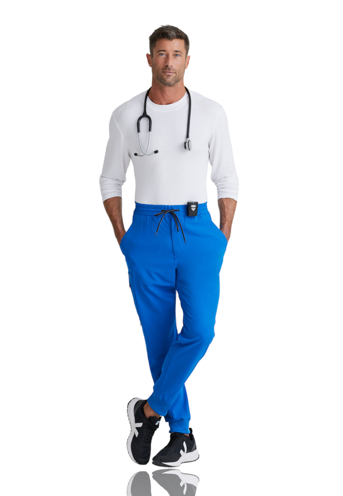 Men's Perforated Side Panels Vortex Jogger Pant - BOP520 - New Royal