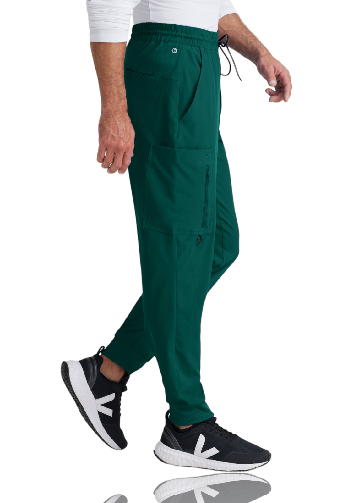Men's Perforated Side Panels Vortex Jogger Pant - BOP520 - Hunter Green