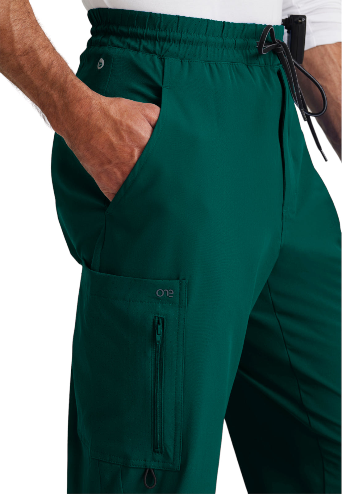 Men's Perforated Side Panels Vortex Jogger Pant - BOP520 - Hunter Green