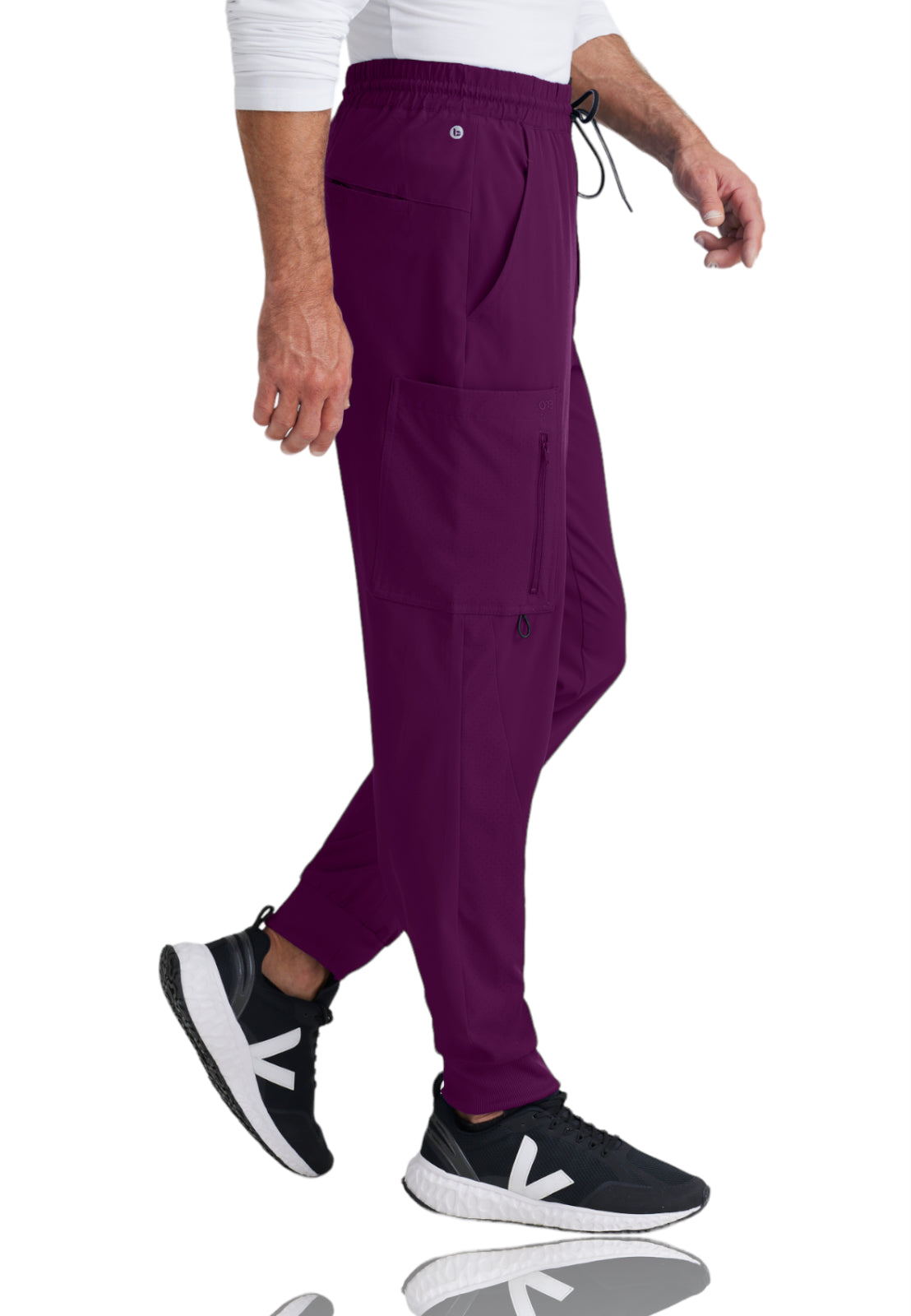 Men's Perforated Side Panels Vortex Jogger Pant - BOP520 - Wine