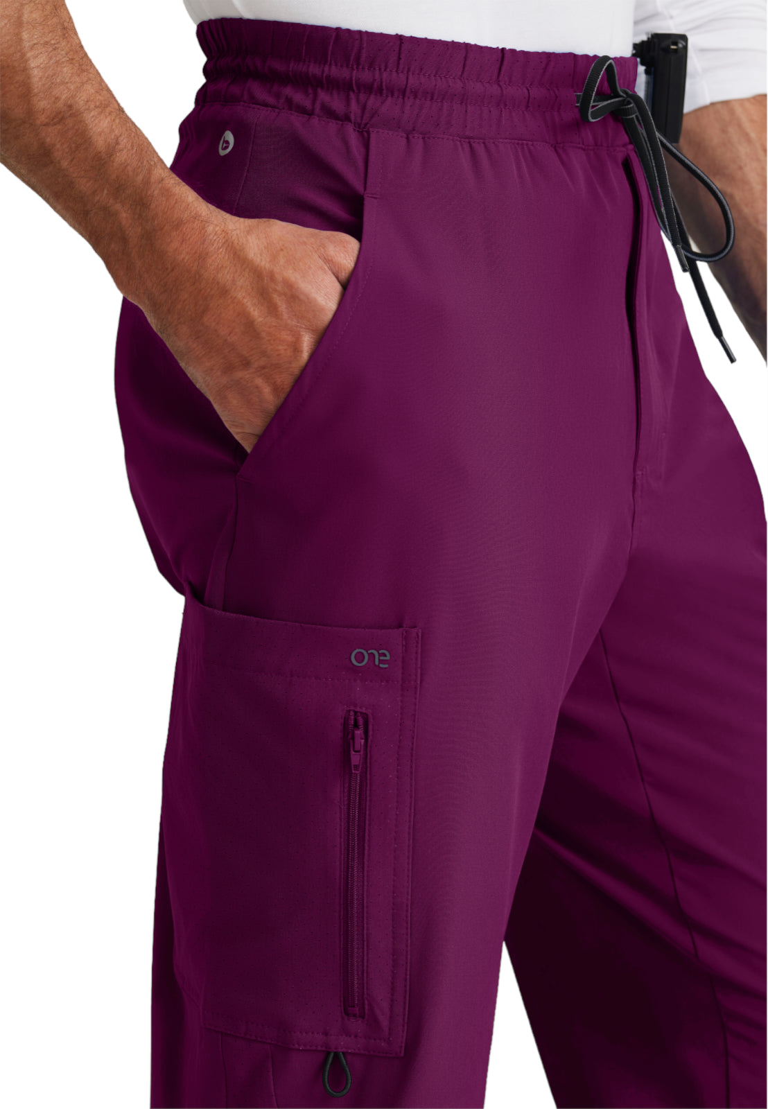 Men's Perforated Side Panels Vortex Jogger Pant - BOP520 - Wine