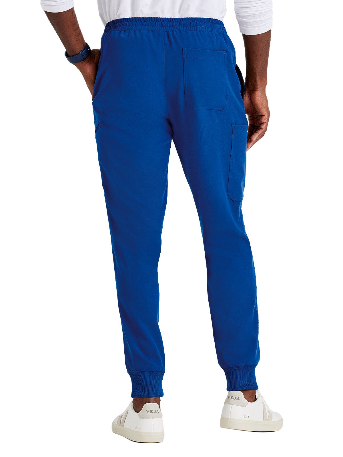 Men's Rib Cuff Jogger Style Pant - BUP602 - New Royal