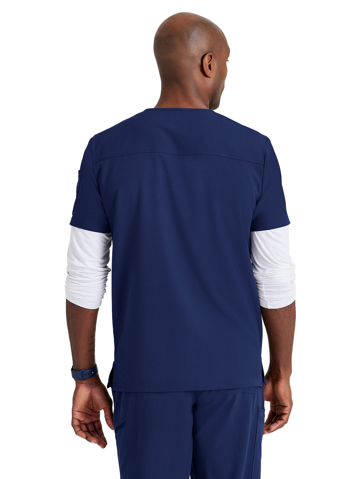 Men's Classic V-Neck Top - BUT153 - Indigo (Navy)