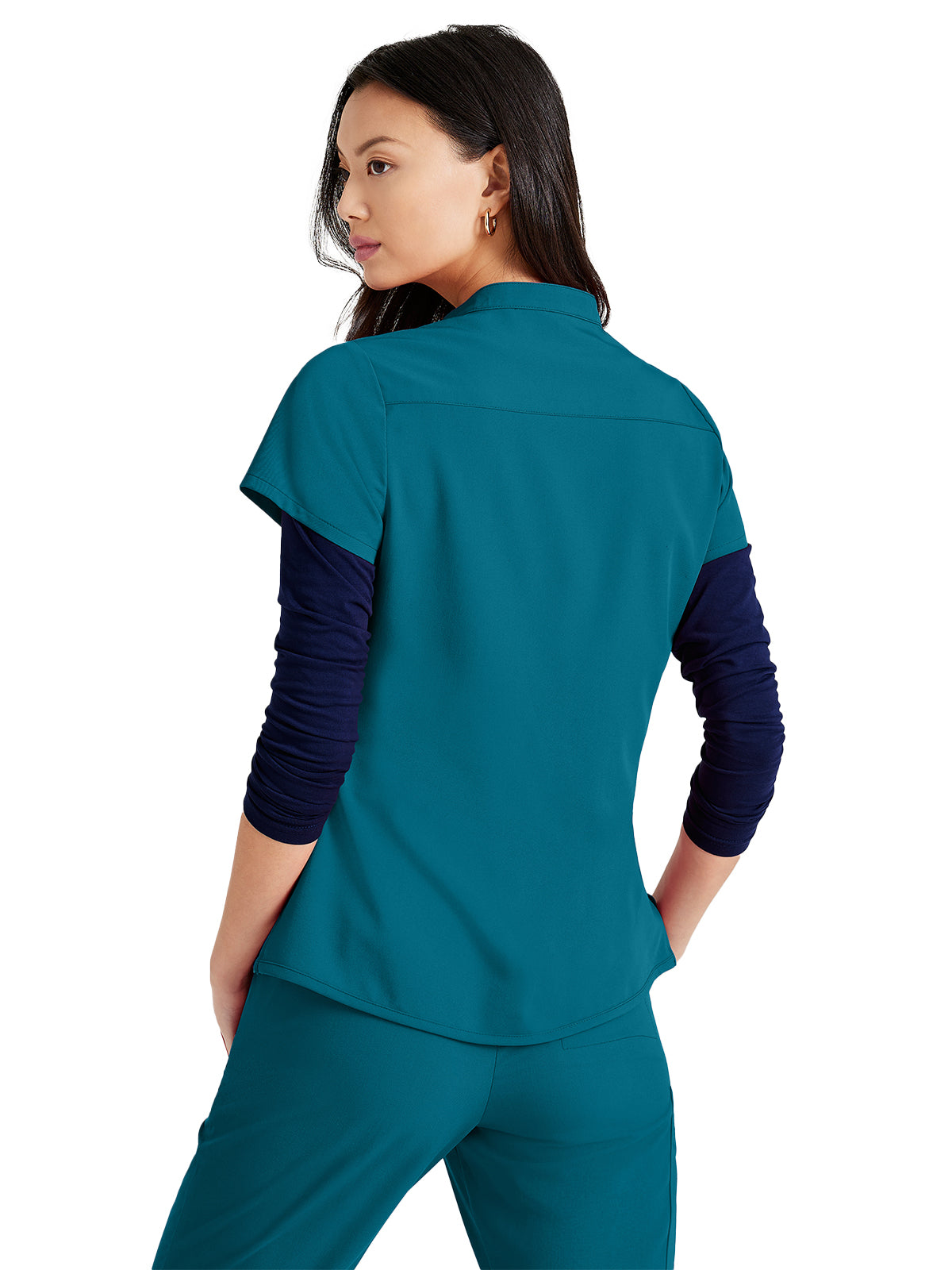 Women's Henley Style Top - BUT163 - Bahama