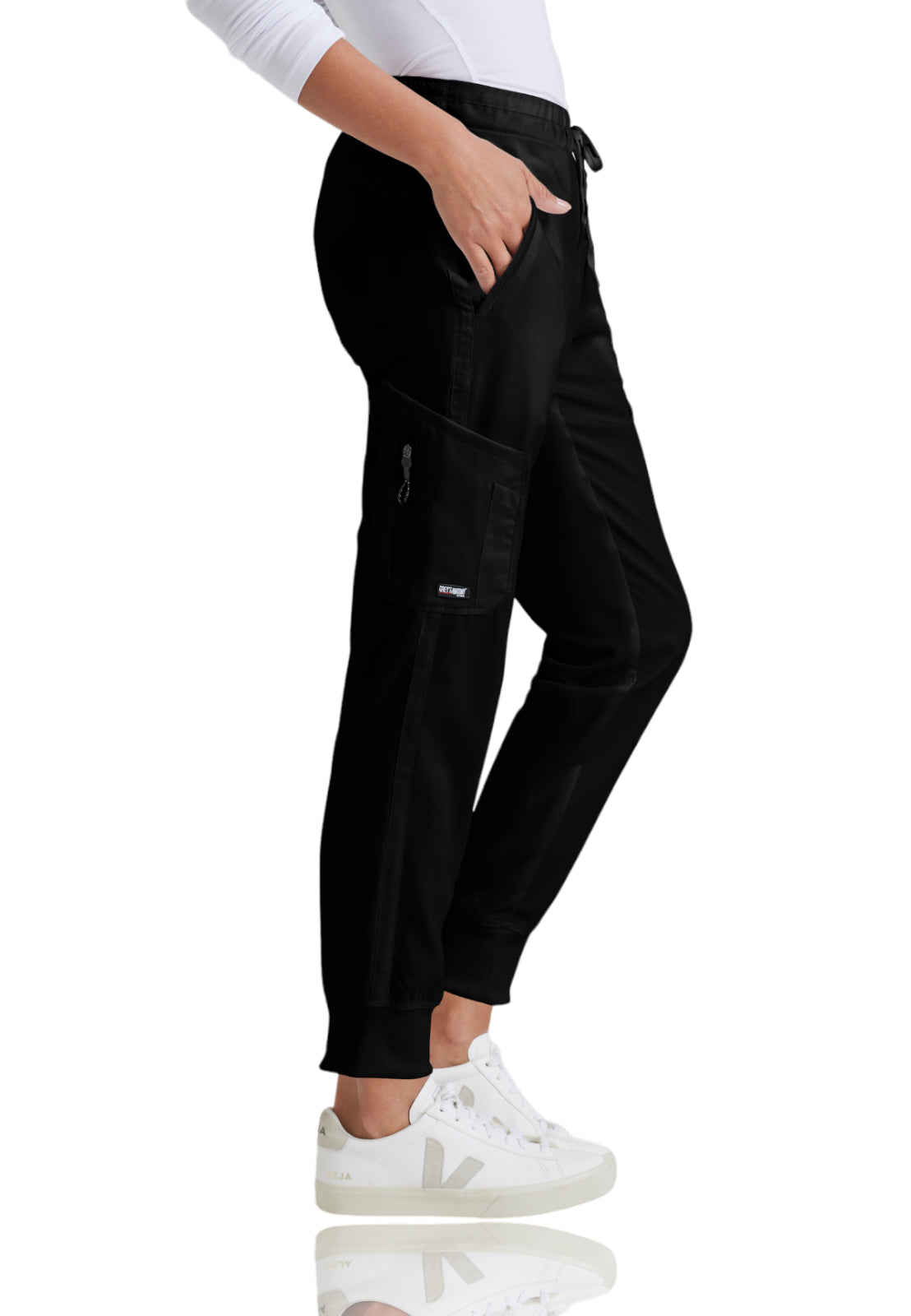 Women's Drawcord Waistband Kira Pant - GRP534 - Black