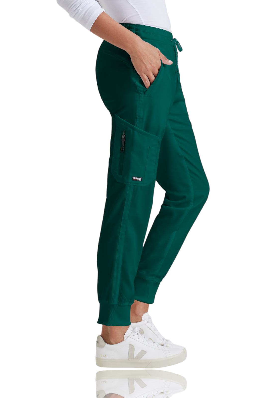 Women's Drawcord Waistband Kira Pant - GRP534 - Hunter Green