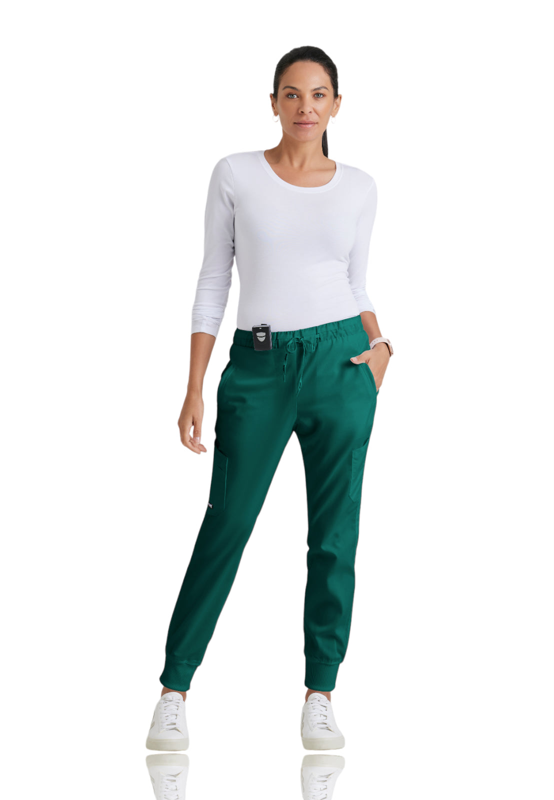 Women's Drawcord Waistband Kira Pant - GRP534 - Hunter Green