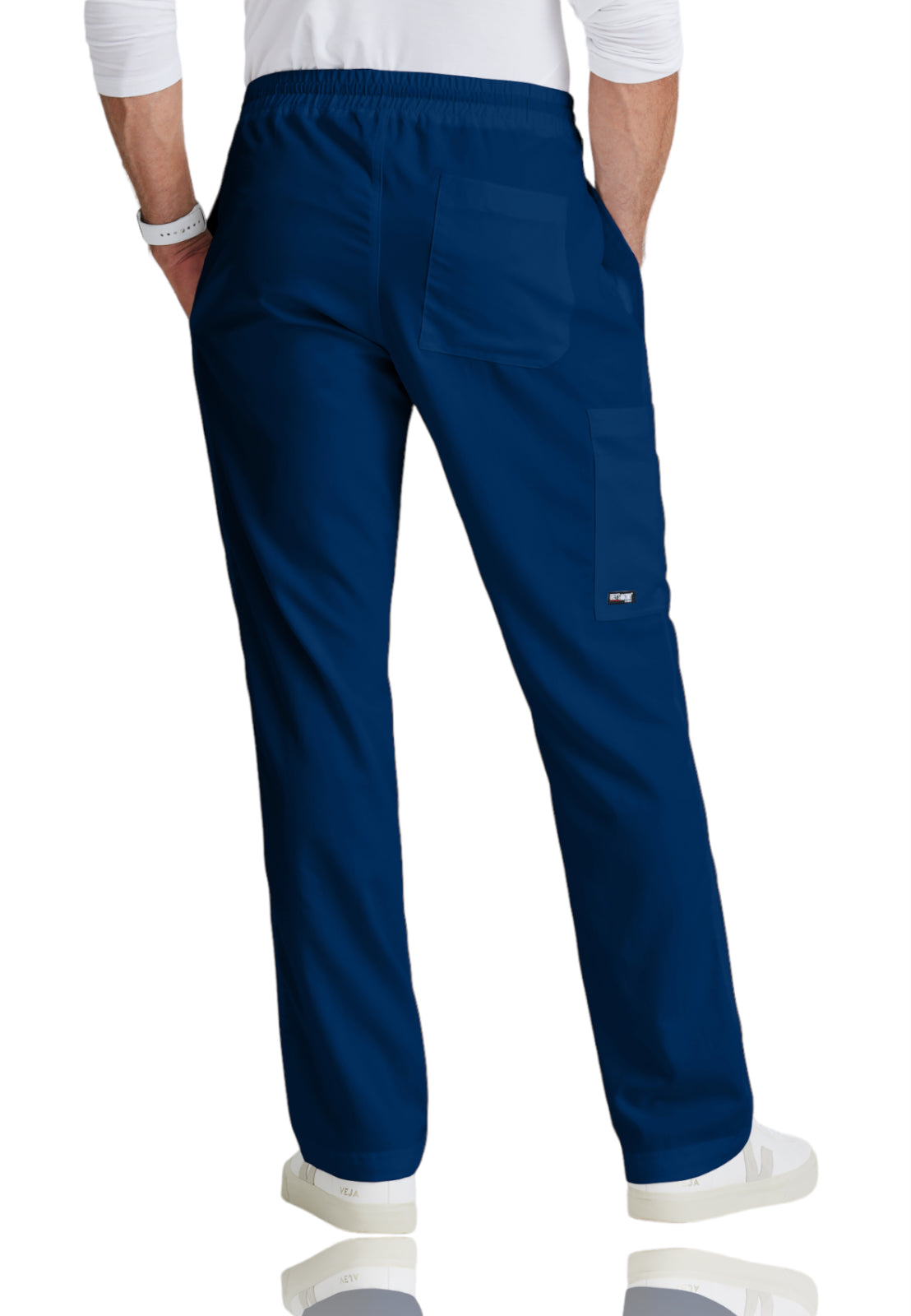 Men's Elastic Waistband With Contrast Drawcord Evan Pant - GRP558 - Indigo (Navy)