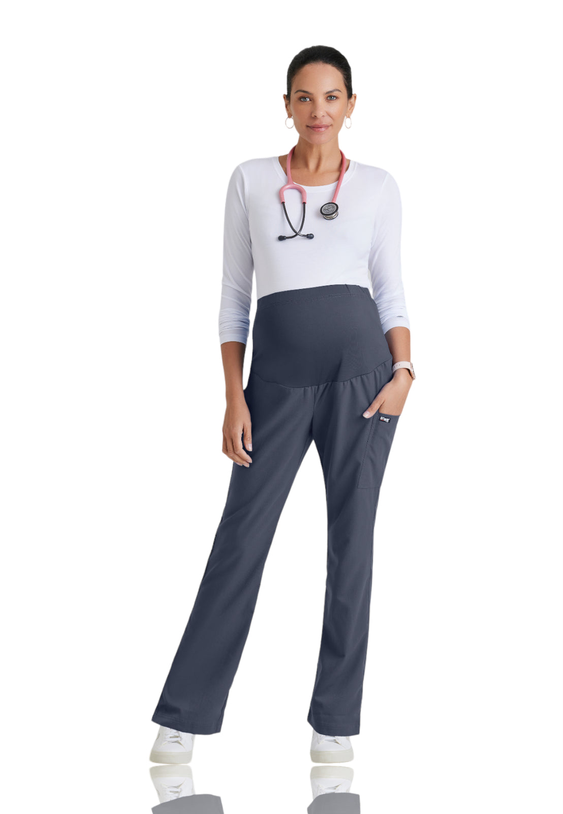 Women's Lilah Maternity Pant - GRP560 - Steel