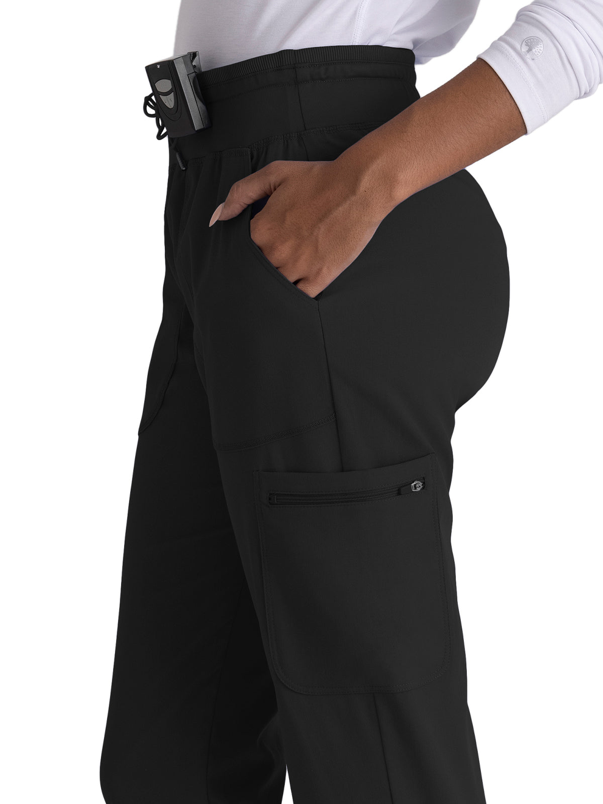 Women's 7-Pocket Carly Jogger Pant - GRSP527 - Black