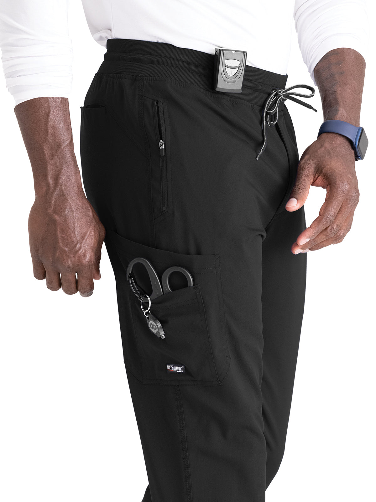 Men's Zip-Fly Murphy Jogger Pant - GRSP550 - Black