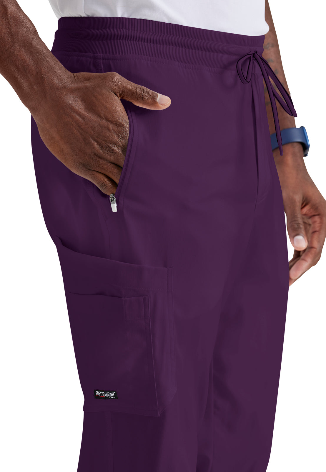 Men's Zip-Fly Murphy Jogger Pant - GRSP550 - Eggplant