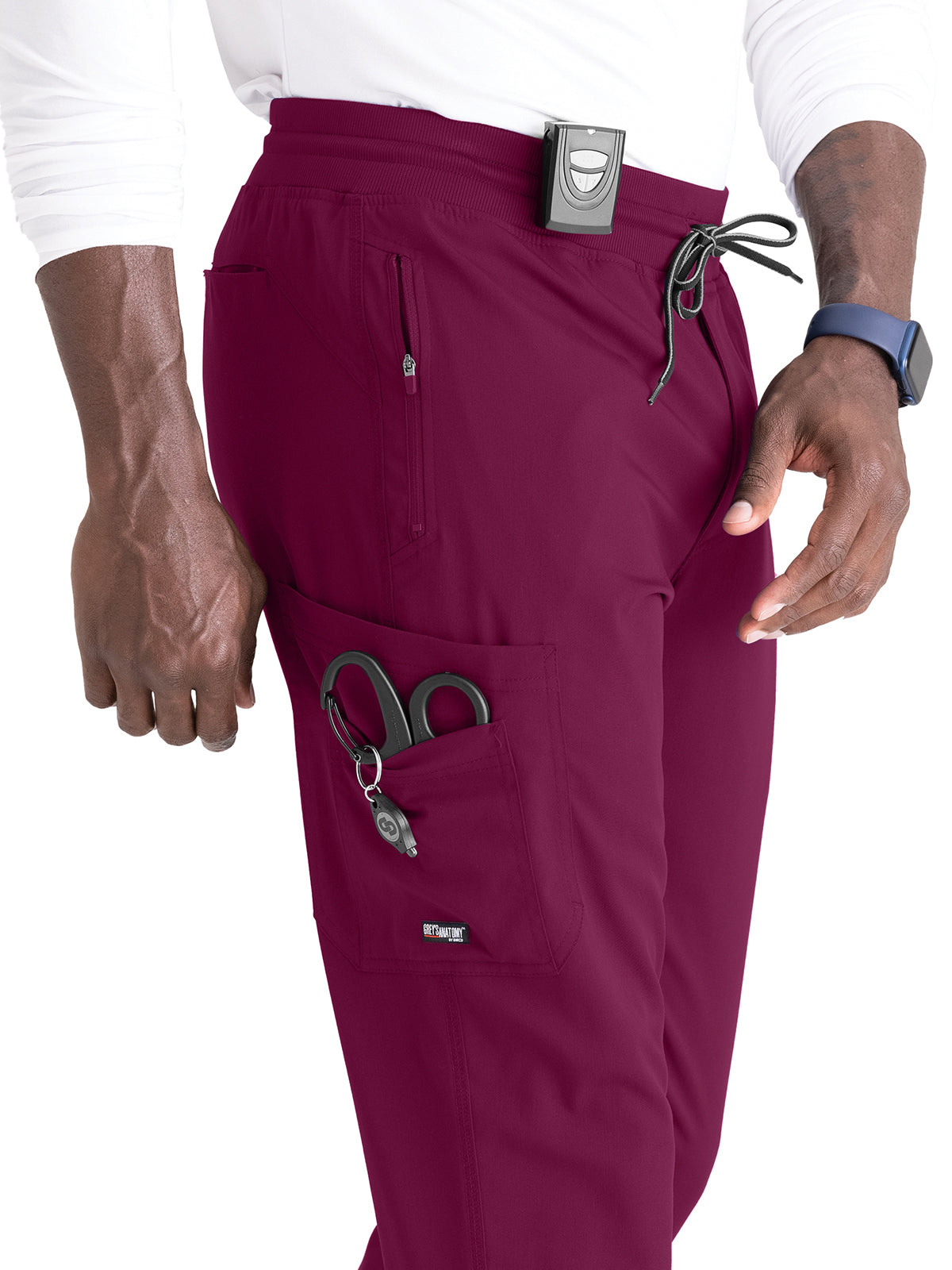 Men's Zip-Fly Murphy Jogger Pant - GRSP550 - Wine