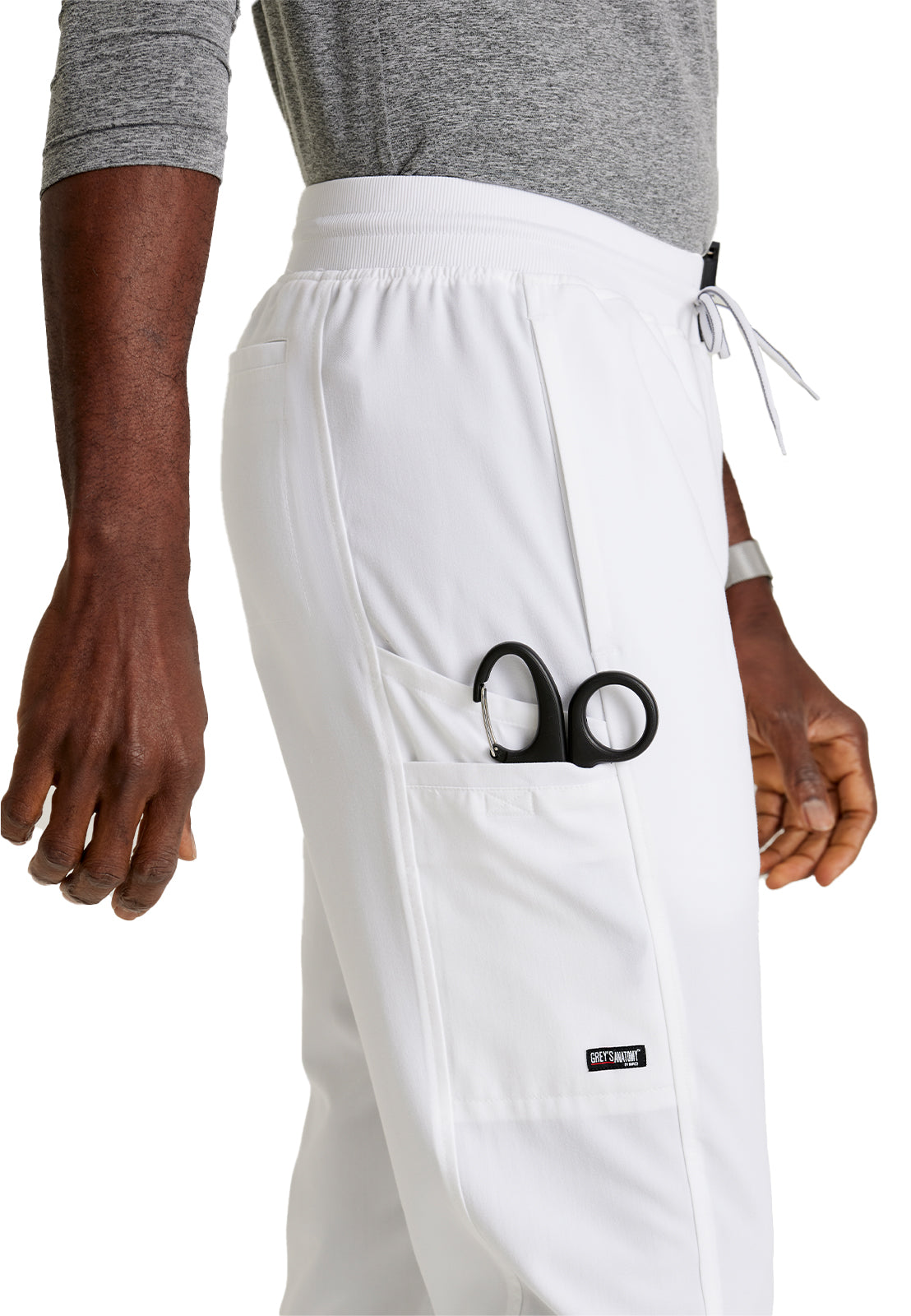 Men's 6 Pocket Straight Pant - GRSP617 - White