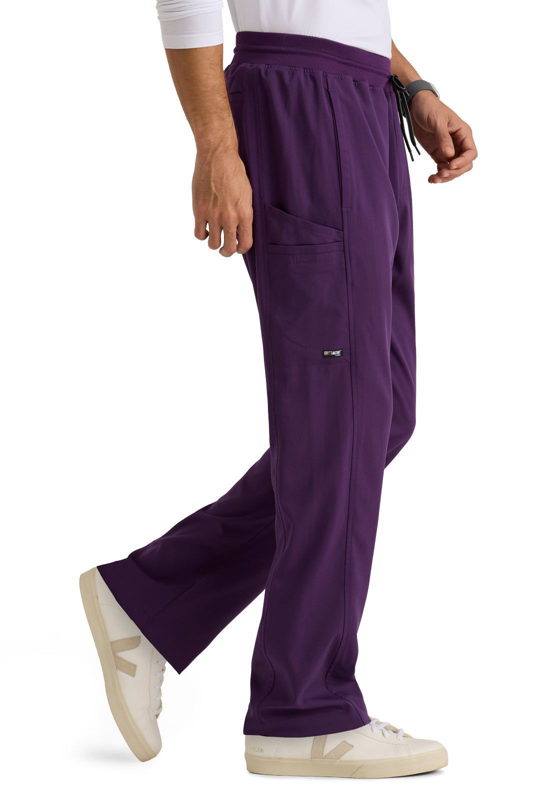Men's 6 Pocket Straight Pant - GRSP617 - Eggplant