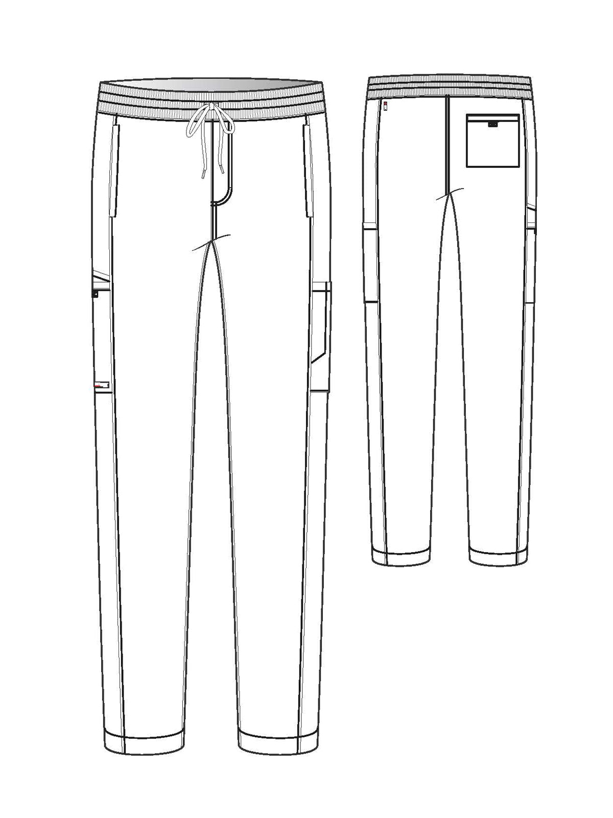 Men's 6 Pocket Straight Pant - GRSP617 - Eggplant