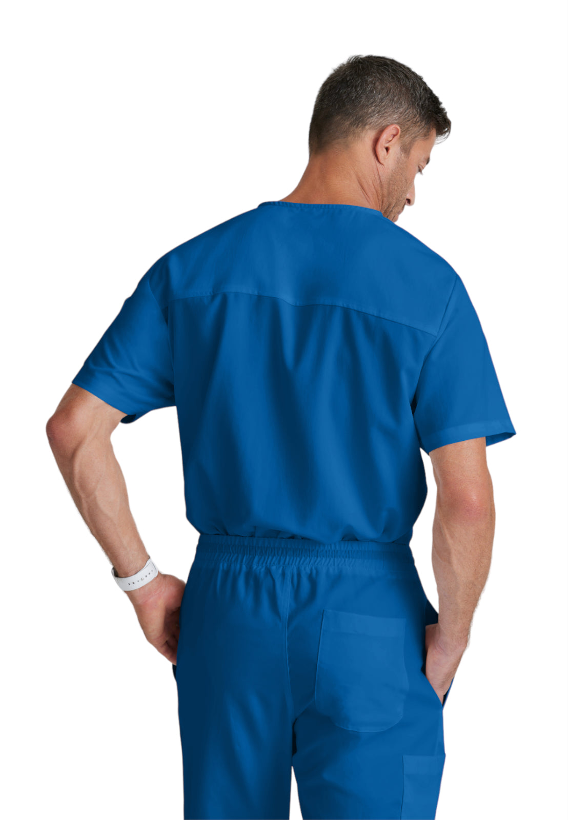 Men's V-Neck Evan Top - GRT091 - New Royal