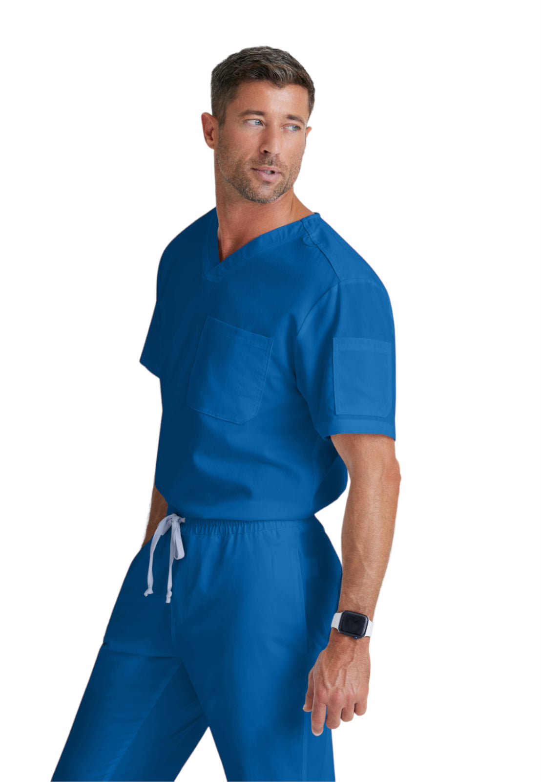 Men's V-Neck Evan Top - GRT091 - New Royal