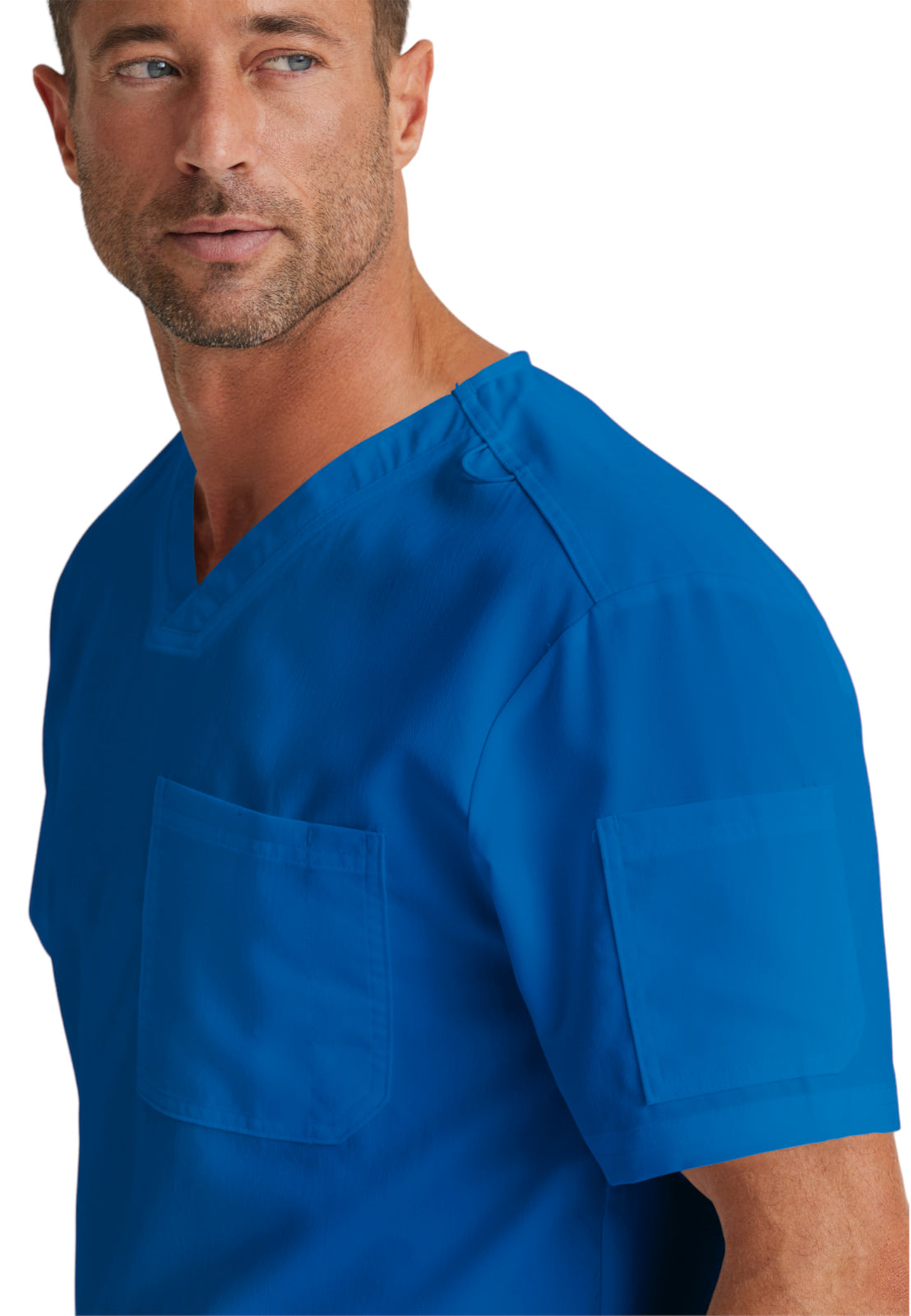Men's V-Neck Evan Top - GRT091 - New Royal