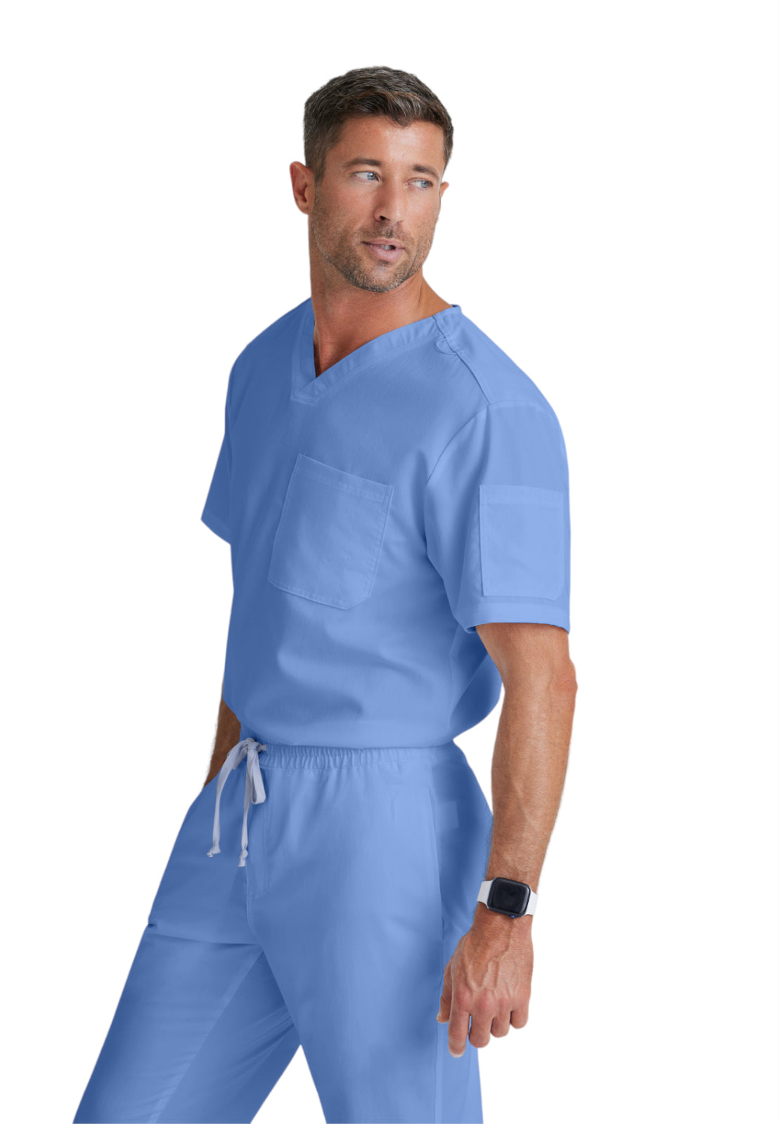 Men's V-Neck Evan Top - GRT091 - Ciel Blue
