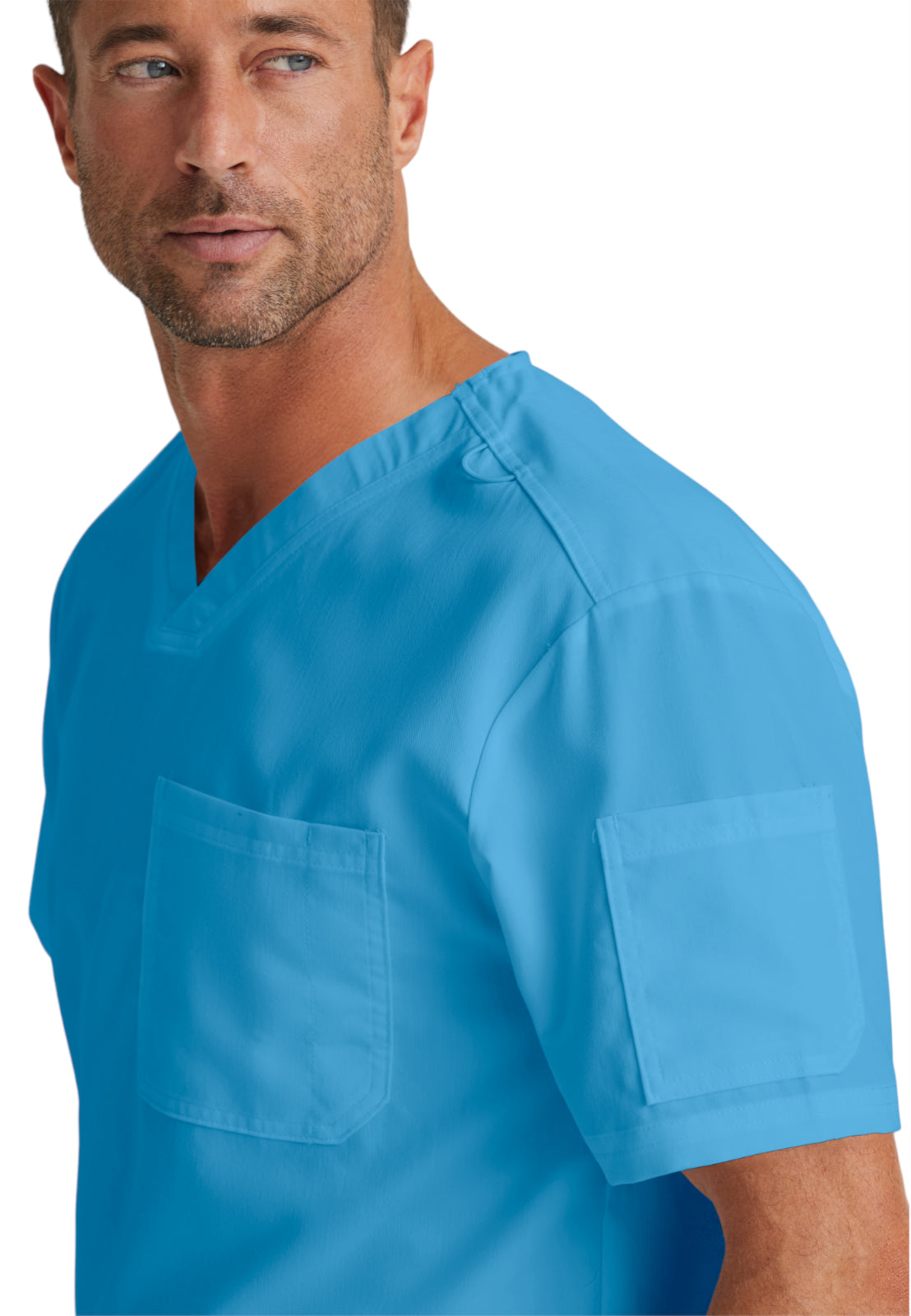 Men's V-Neck Evan Top - GRT091 - Ciel Blue