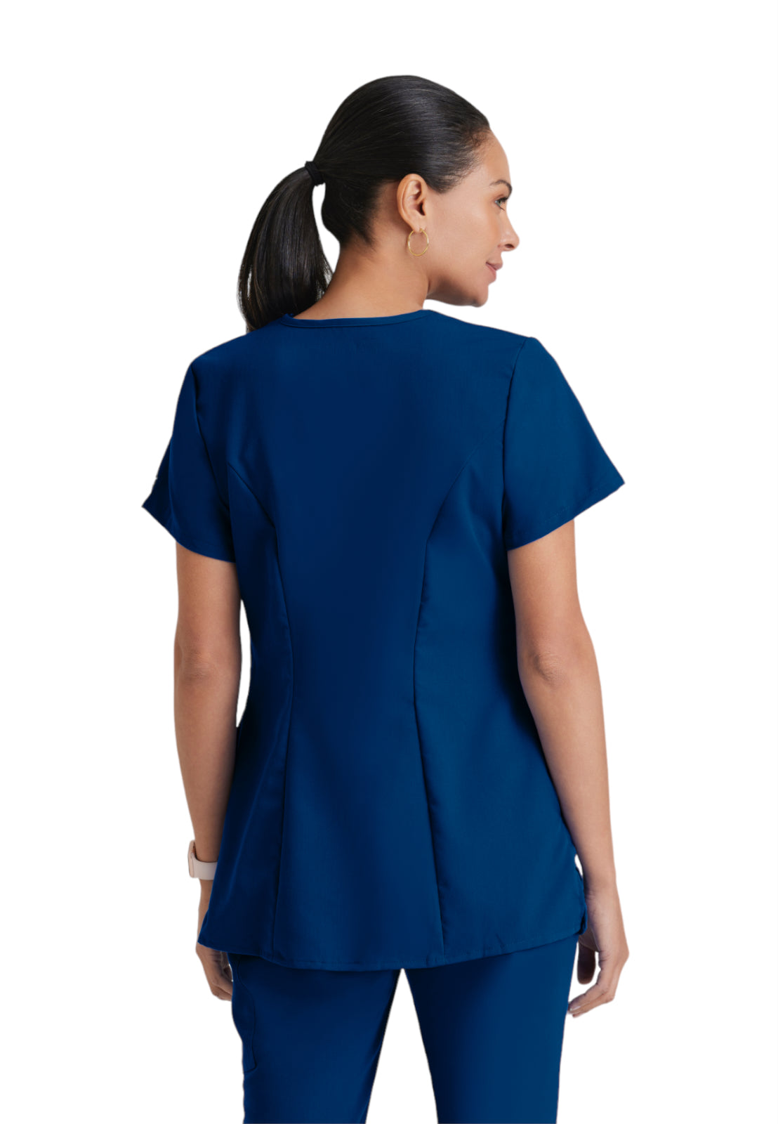 Women's Mock Wrap Lilah Maternity Top - GRT094 - Indigo (Navy)