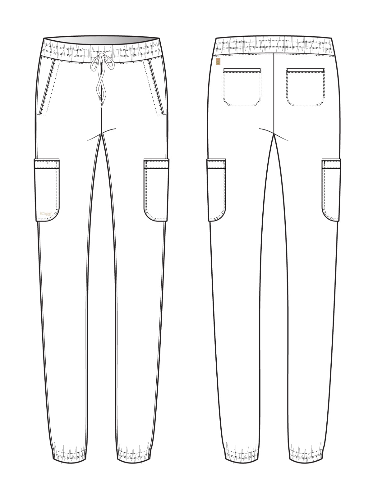 Women's Six-Pocket Terra Jogger Pant - GSSP625 - Ciel Blue
