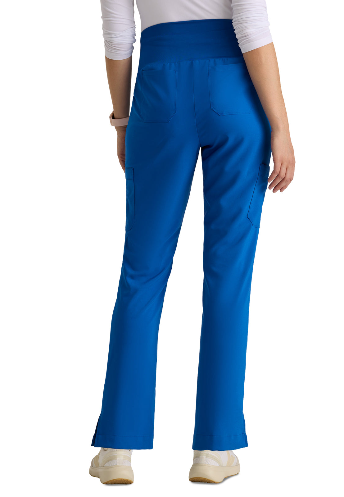 Women's Six Pocket Jersey Knit Stretch Waistband Evolve Maternity Scrub Pant - GSSP690 - New Royal