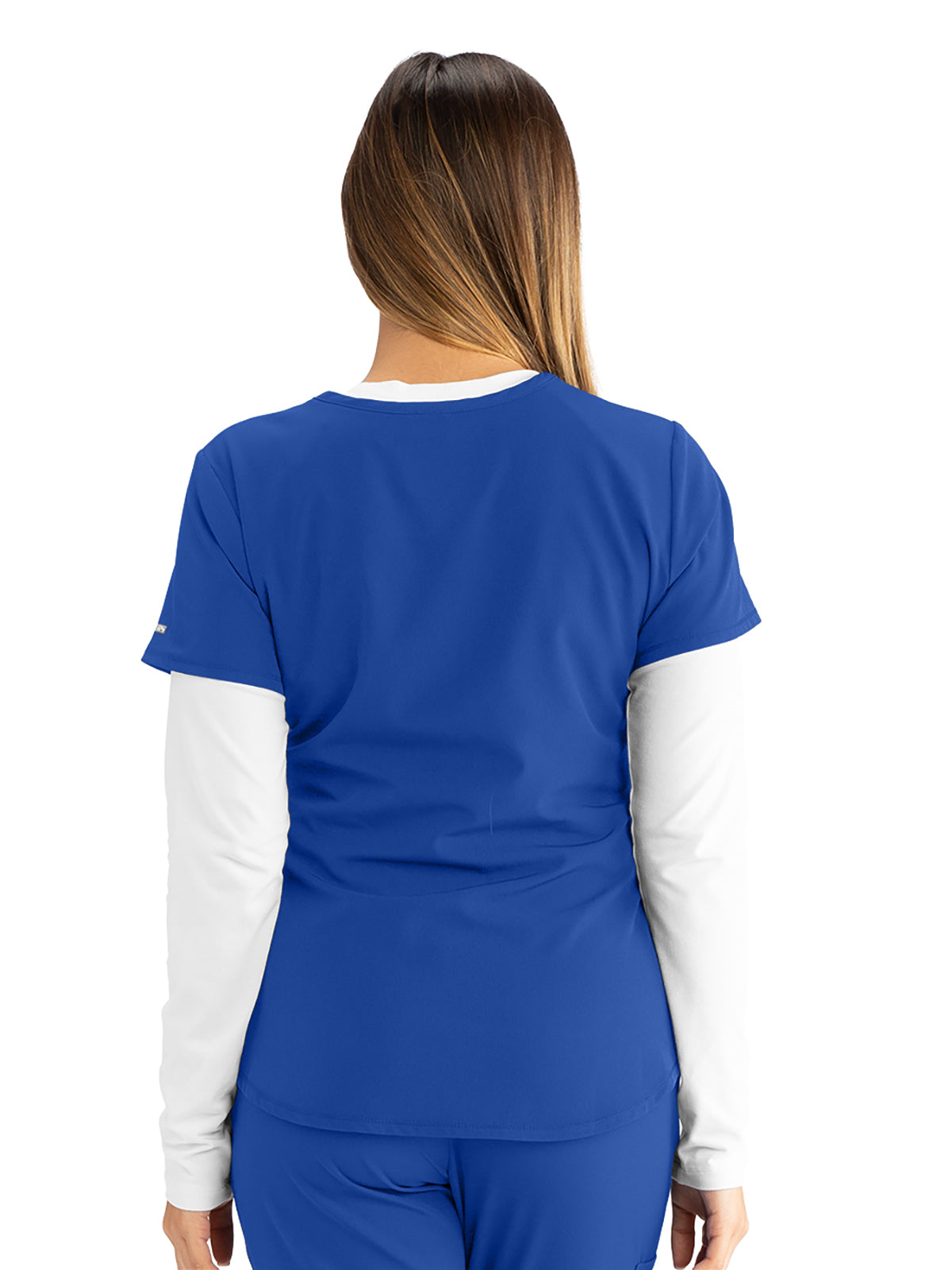 Women's V-Neck Top - SK101 - Galaxy Blue